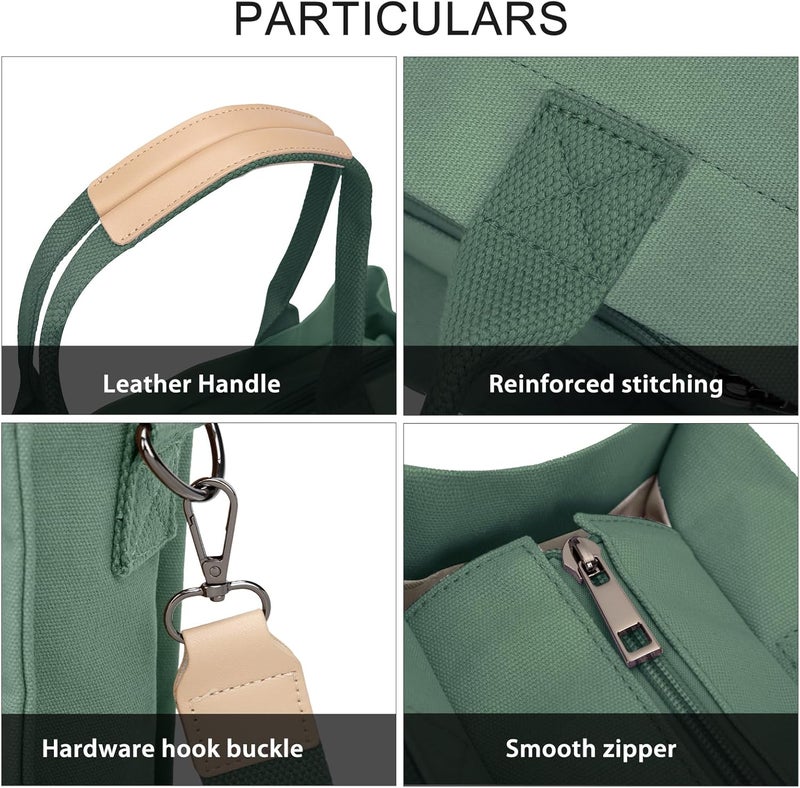 GASSDA Tote Bags for Women Canvas Tote Purse Crossbody with Pockets Top Handle Shoulder Satchel Bag for Women - Image 5